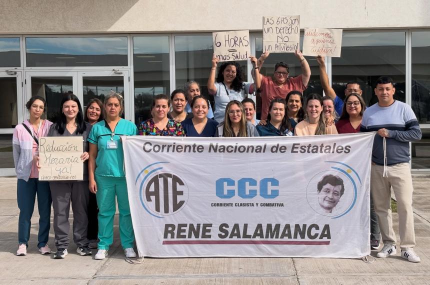 Trabajadores del servicio de internación de Gineco Obstetricia y Neonatología del Hospital René Favaloro