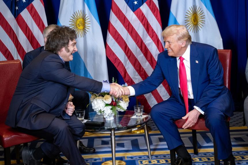 Javier Milei y Donald Trump