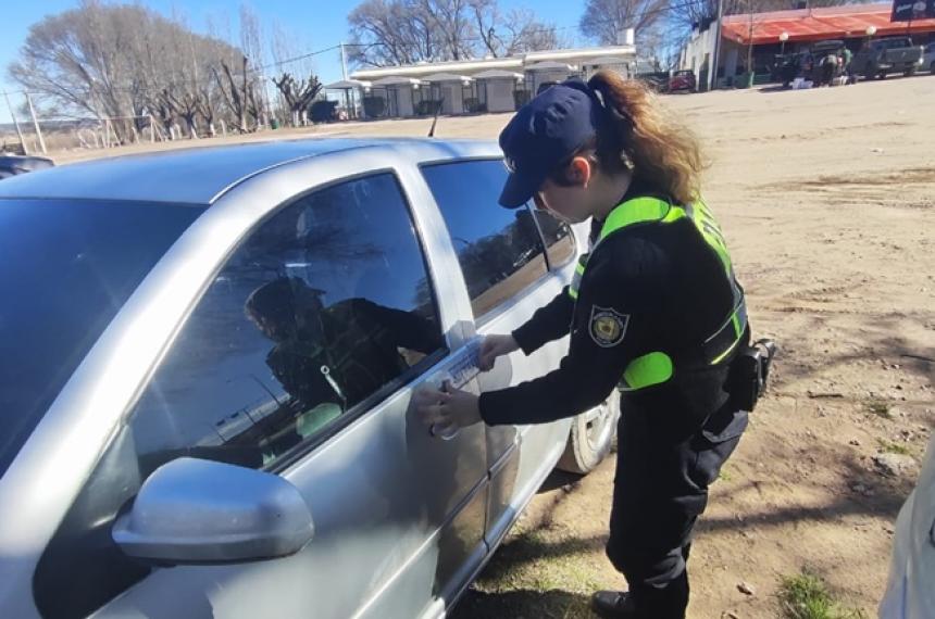 El vehículo quedó retenido en el Puesto Caminero