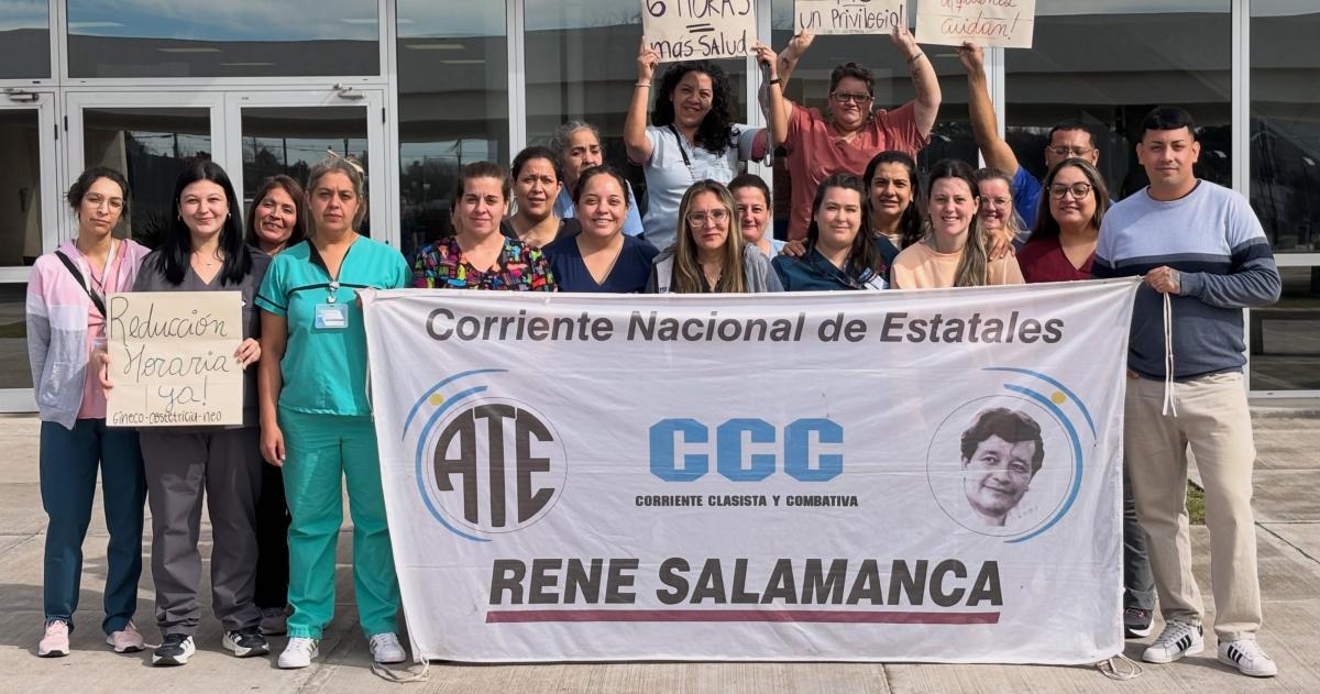 Trabajadores del servicio de internación de Gineco Obstetricia y Neonatología del Hospital René Favaloro