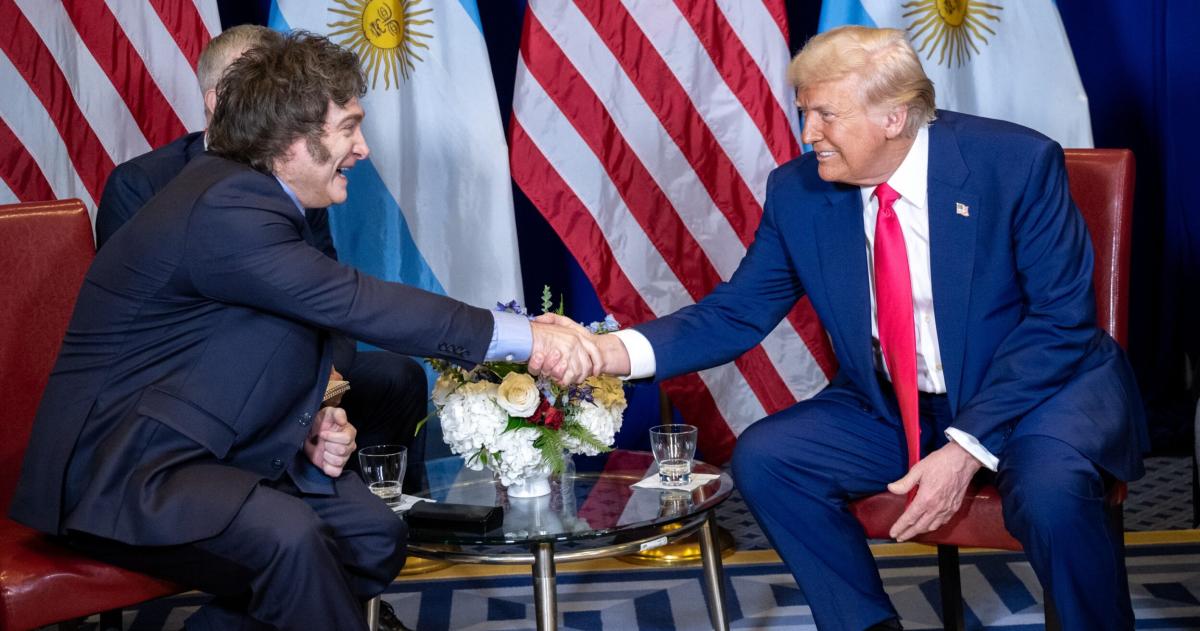 Javier Milei y Donald Trump