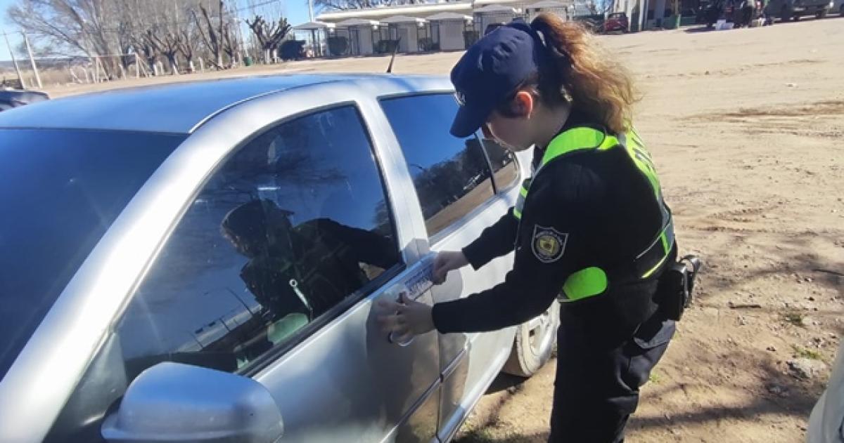 El vehículo quedó retenido en el Puesto Caminero