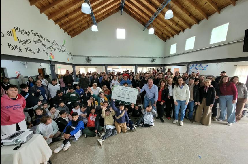 Las actividades fueron en la escuela de Puelches