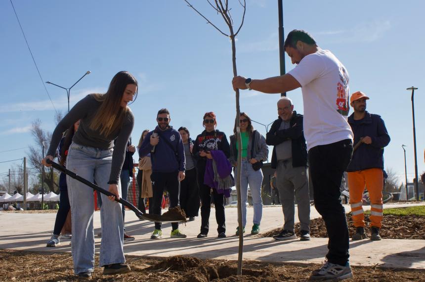 La plantación se realizó entre el Consejo de Arbolado Urbano y vecinos del lugar