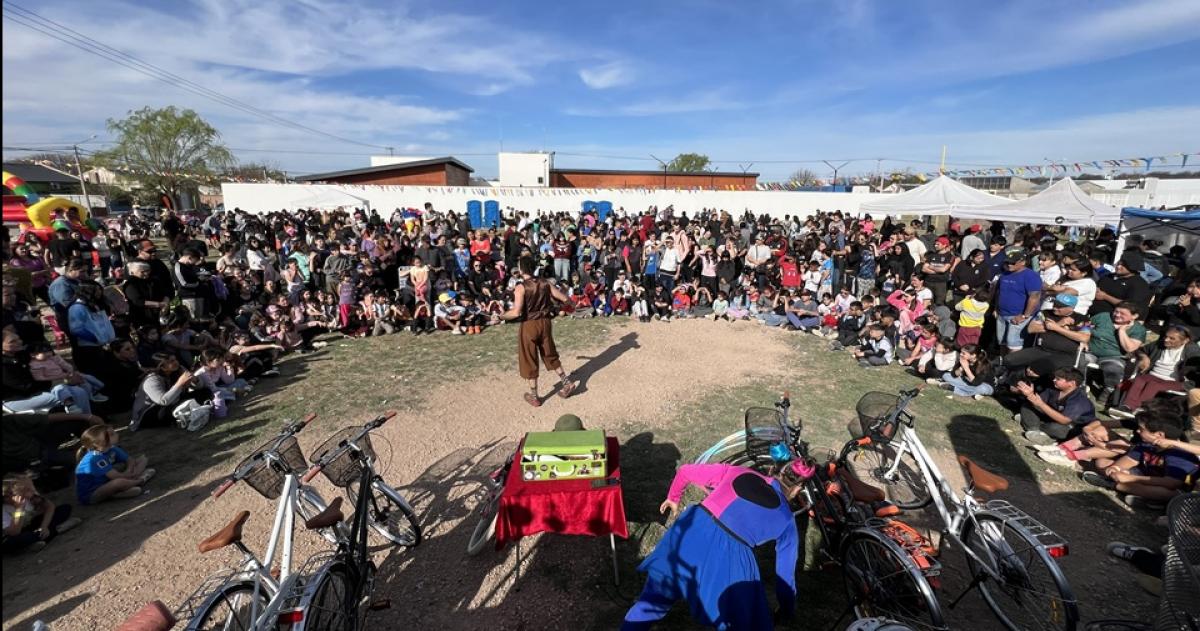 Los festejos fueron en el barrio Esperanza