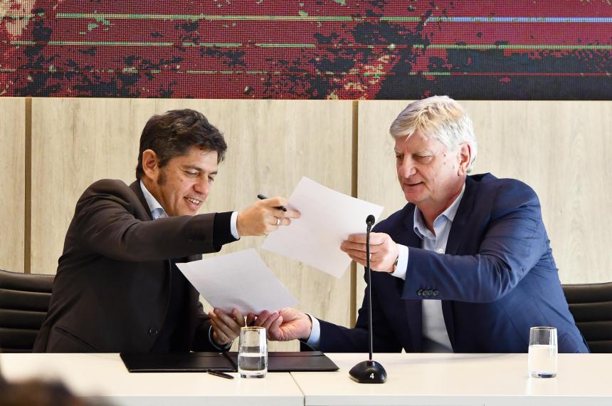 Ziliotto y Kicillof en Casa de Gobierno