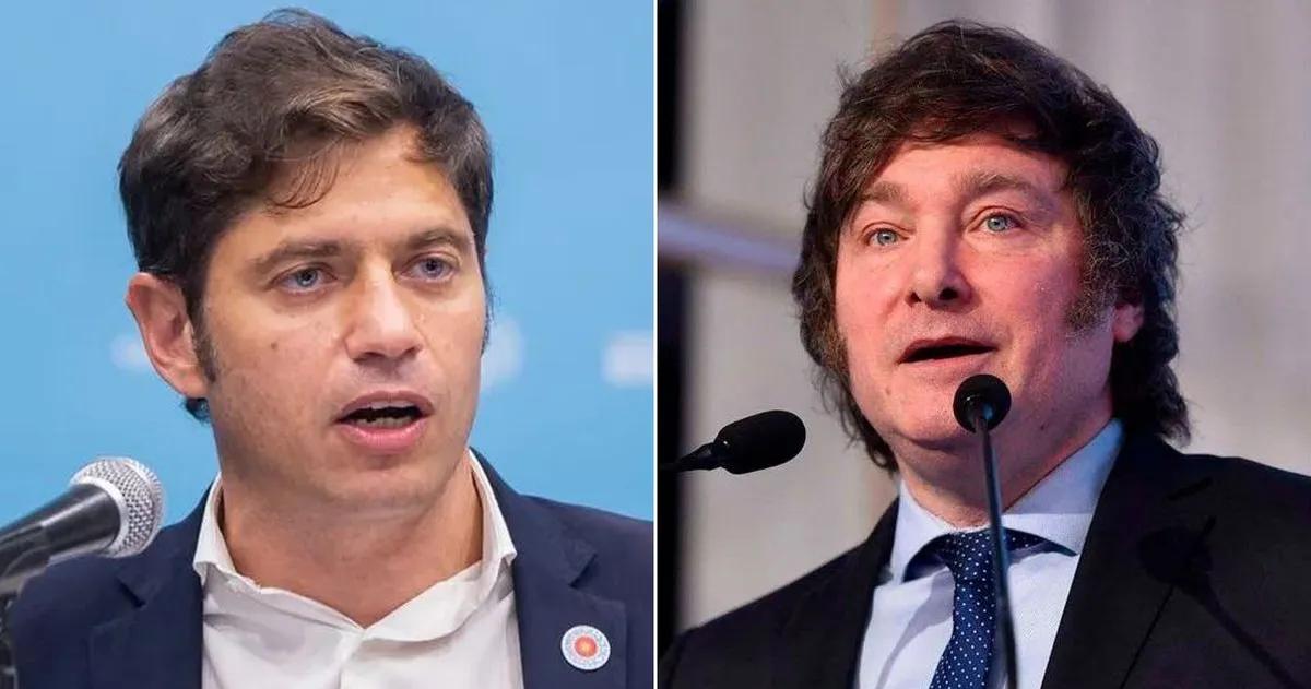 Axel Kicillof y Javier Milei