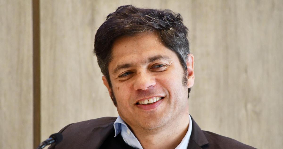 Axel Kicillof este lunes en la Casa de Gobierno