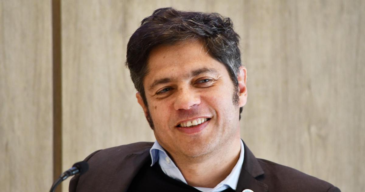 Axel Kicillof este lunes en la Casa de Gobierno