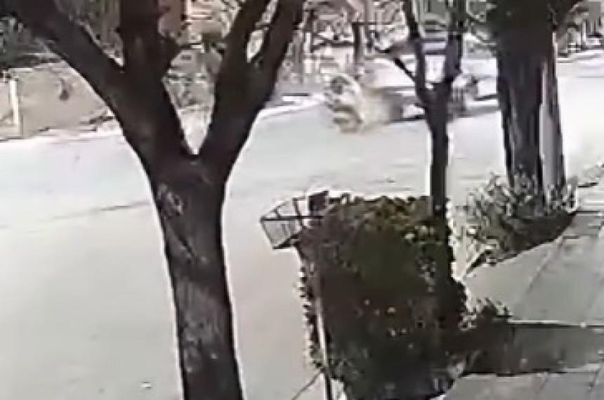 Una c�mara de seguridad registró el choque