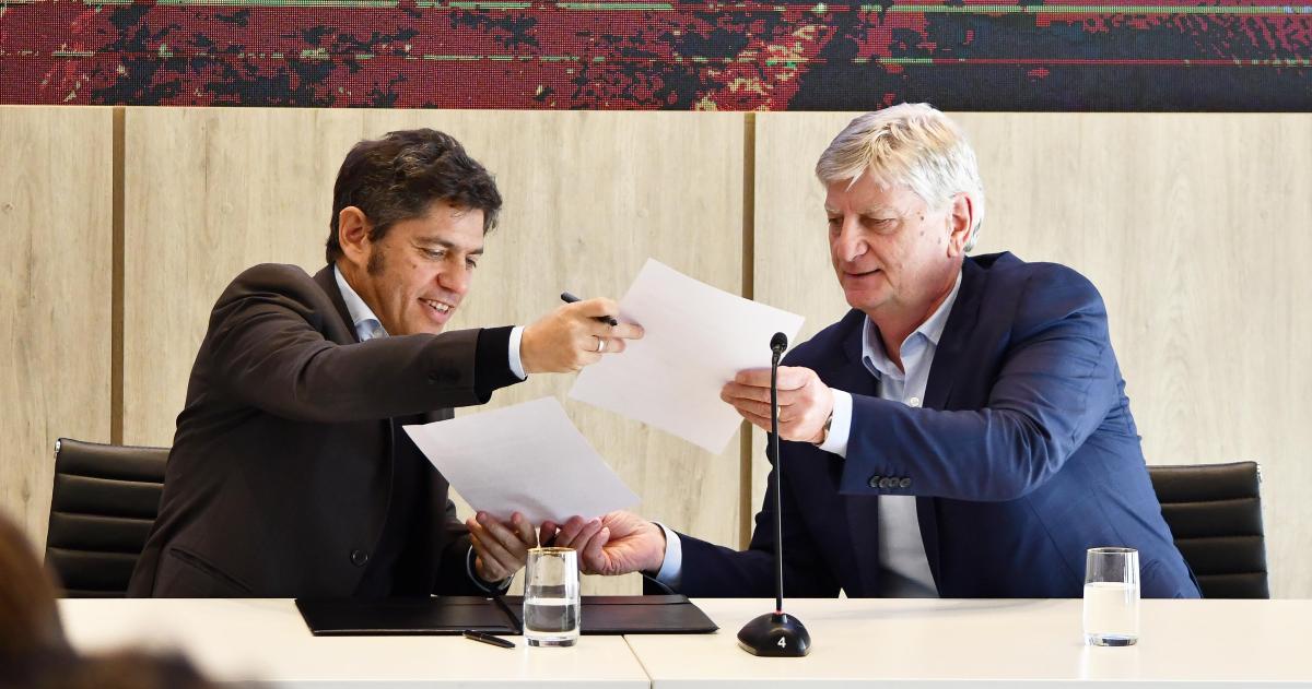 Ziliotto y Kicillof en Casa de Gobierno