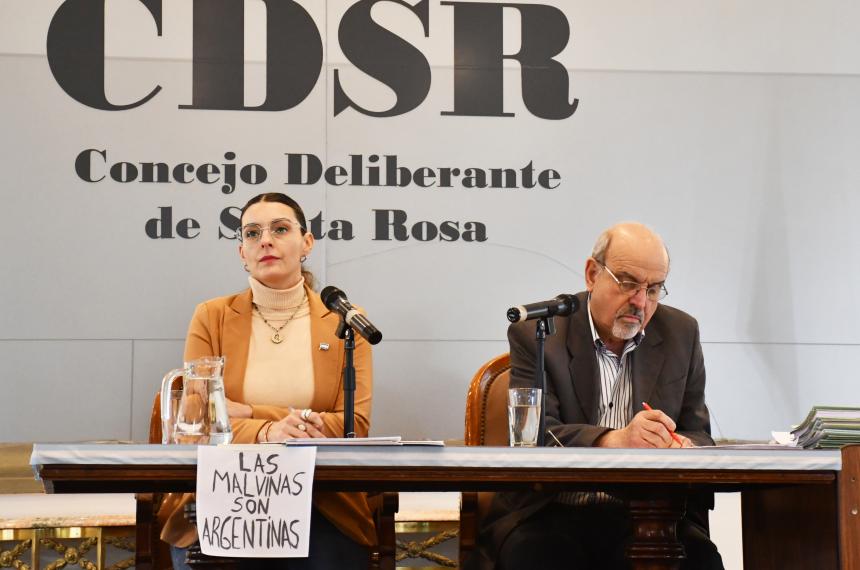 La viceintendenta y presidenta del Concejo Deliberante de Santa Rosa