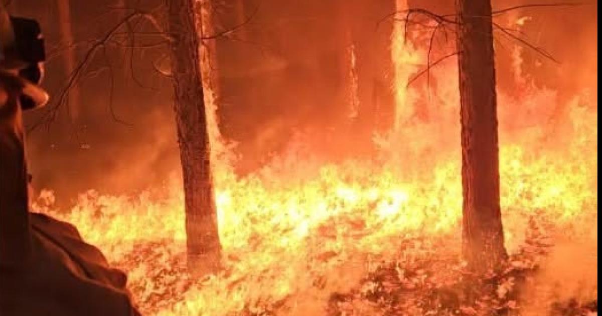 El viento complicó las tareas de combate contra el fuego