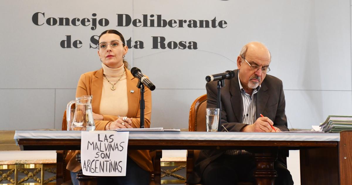La viceintendenta y presidenta del Concejo Deliberante de Santa Rosa