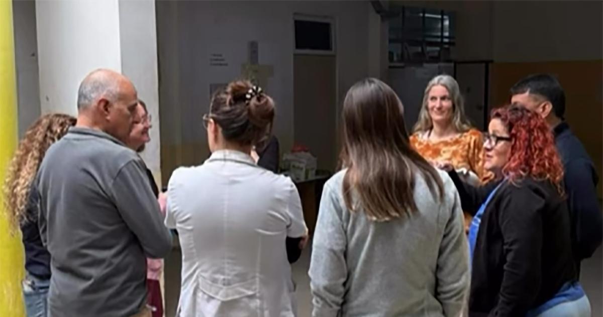Trabajadores y trabajadoras de la Guardia de Salud Mental del Hospital Dr Lucio Molas-Favaloro