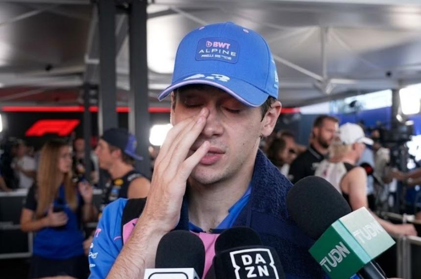 Franco no pudo contener las l�grimas por la oportunidad perdida
