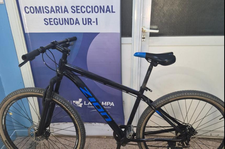 La bicicleta recuperada por la Seccional Segunda