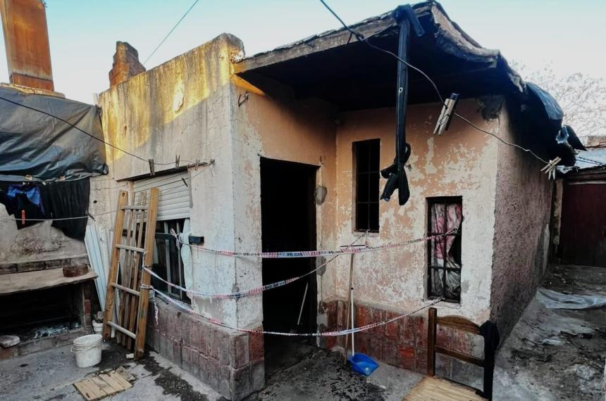La vivienda quedó pr�cticamente destruída