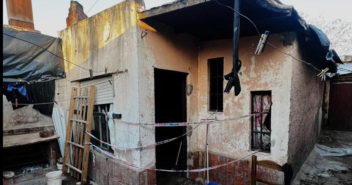La vivienda quedó pr�cticamente destruída