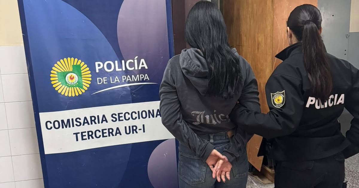 La mujer detenida durante el allanamiento