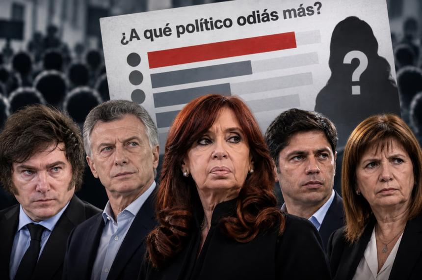 Una nueva encuesta nacional midió a qué políticos odia m�s la ciudadanía