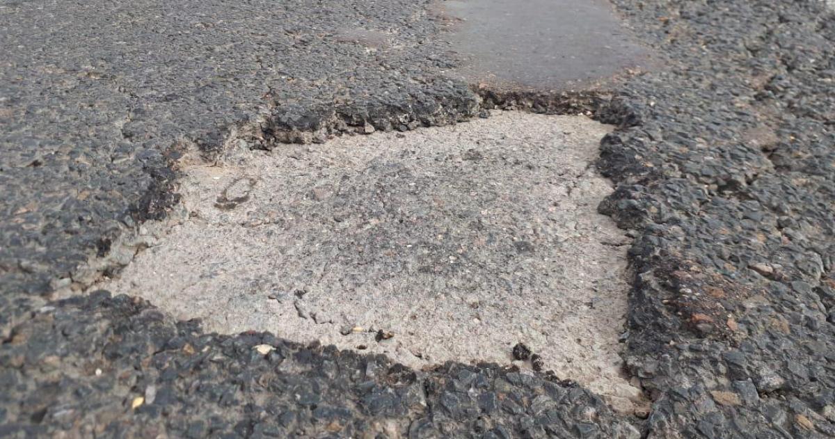 El deteriorado tramo pampeano de la Ruta Nacional 151