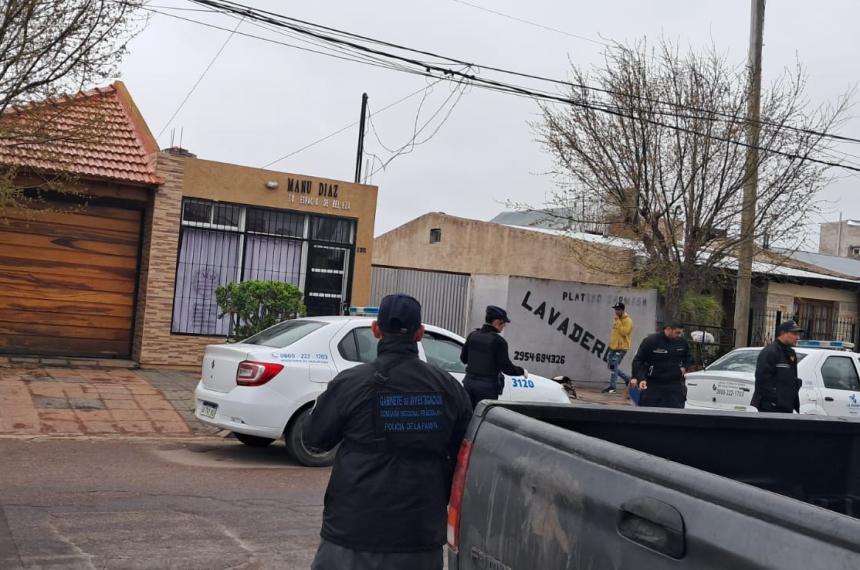 El allanamiento realizado por la policía