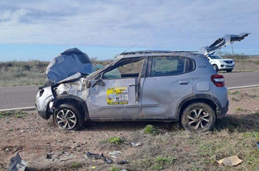 El vuelco ocurrió el s�bado por la mañana