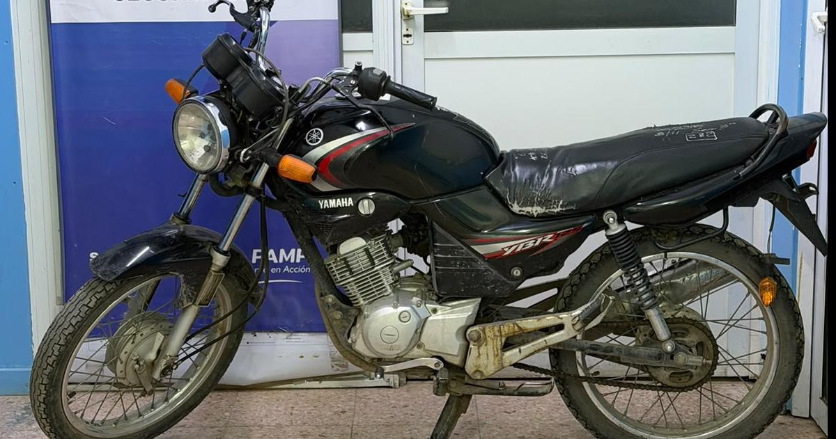 La moto recuperada por la Seccional Segunda