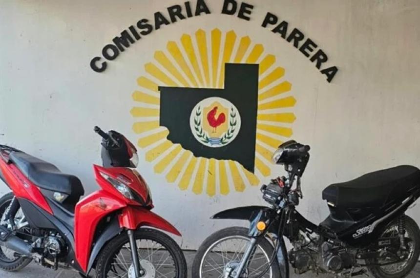 Las motos fueron utilizadas para cometer los robos
