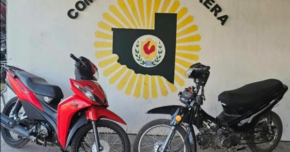 Las motos fueron utilizadas para cometer los robos