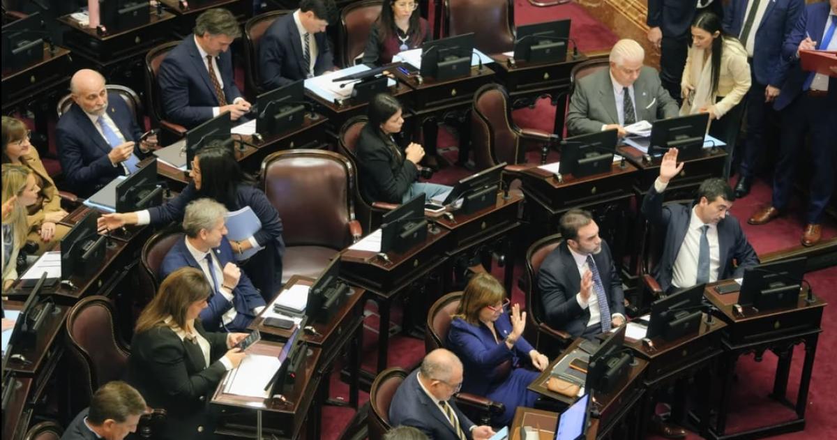 El Senado de la Nación en la sesión de este jueves