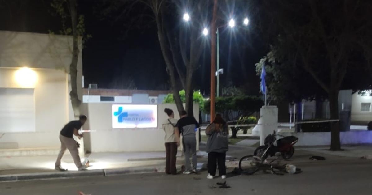 El siniestro vial ocurrió frente al Hospital Lacoste