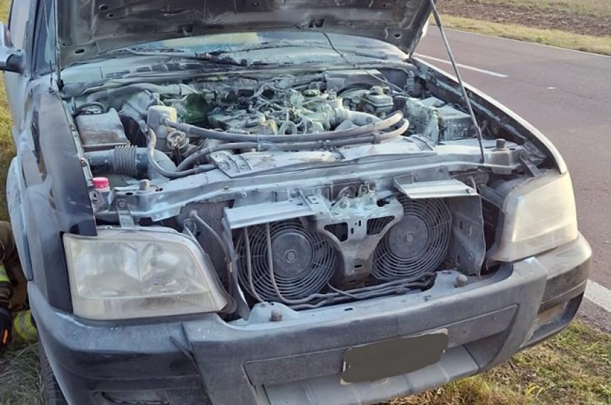 El foco se produjo en el motor del vehículo