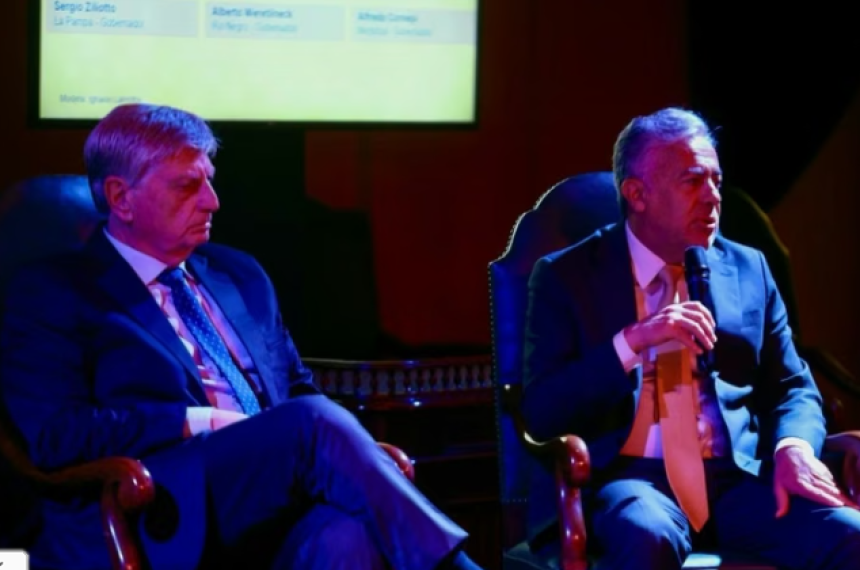 Ziliotto y Cornejo juntos en un encuentro de gobernadores