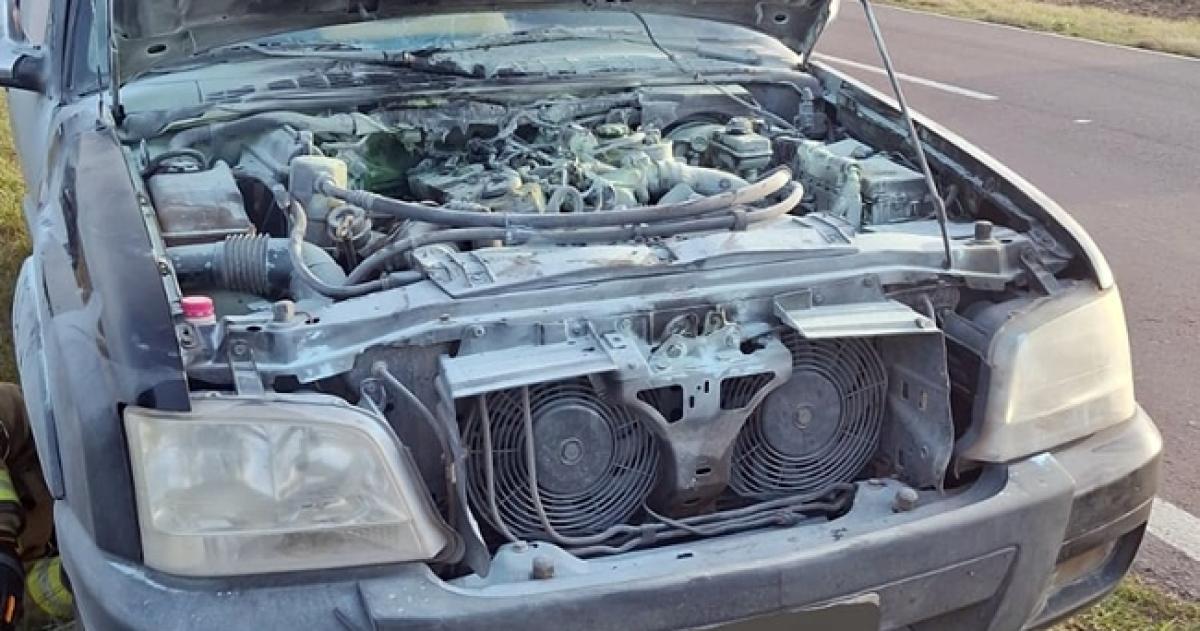 El foco se produjo en el motor del vehículo