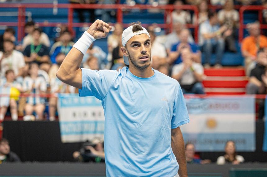 Francisco Cer�ndolo le dio a Argentina el primer punto de la serie
