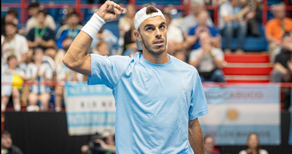 Francisco Cer�ndolo le dio a Argentina el primer punto de la serie