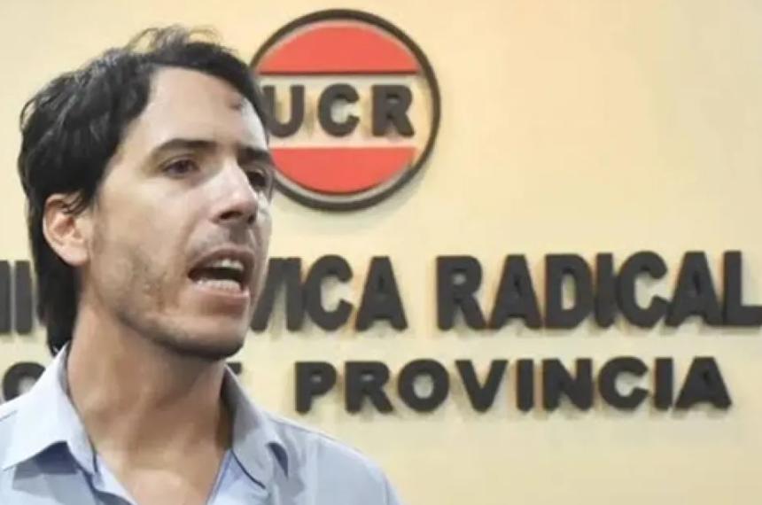 El actual presidente de la UCR Martín Berhongaray