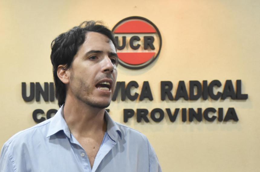 El actual presidente de la UCR Martín Berhongaray