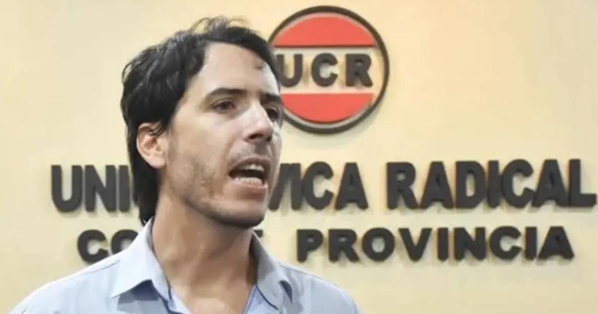 El actual presidente de la UCR Martín Berhongaray