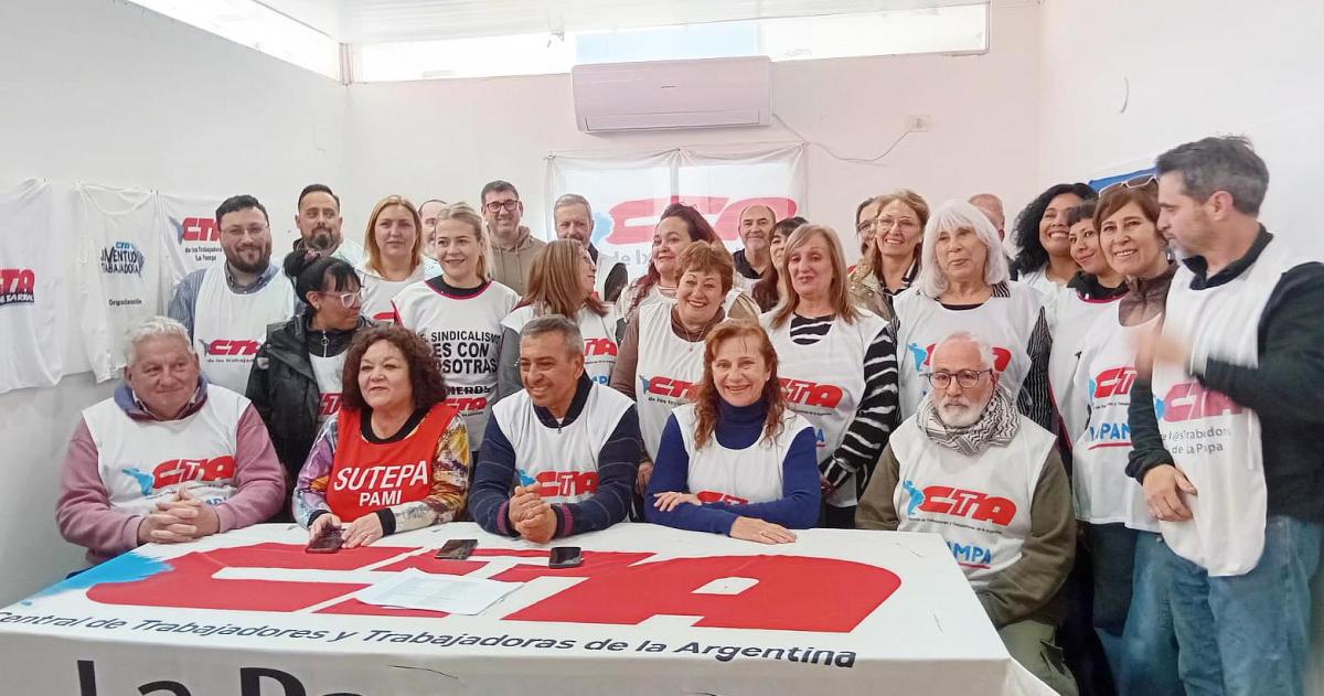 Con UTELPA como columna vertebral la CTA de los Trabajadores de La Pampa conformó una lista de unidad
