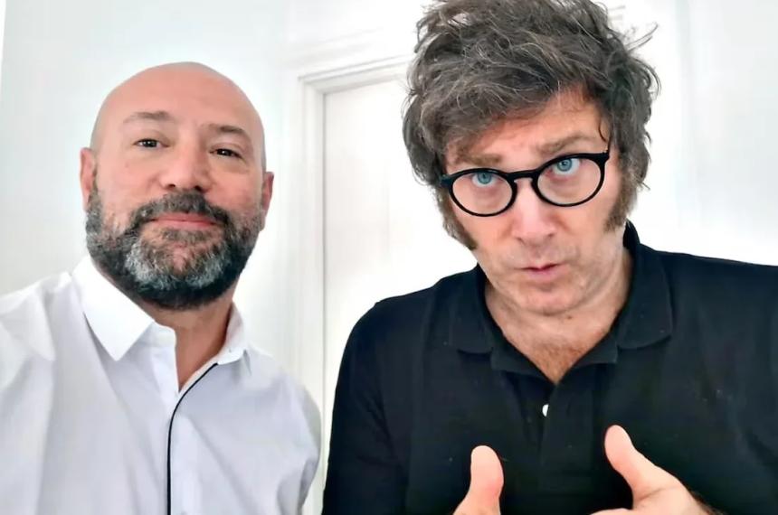 Diego Spagnuolo y Javier Milei