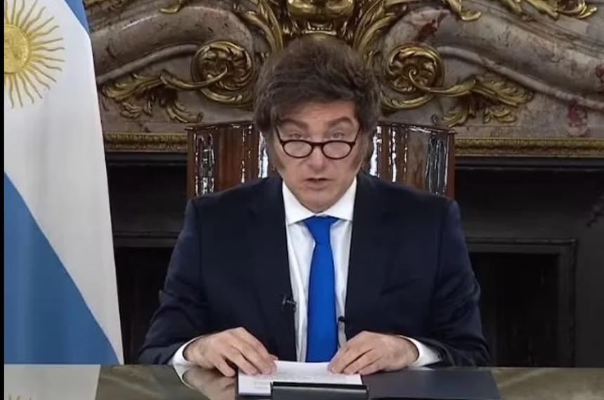 El presidente Javier Milei
