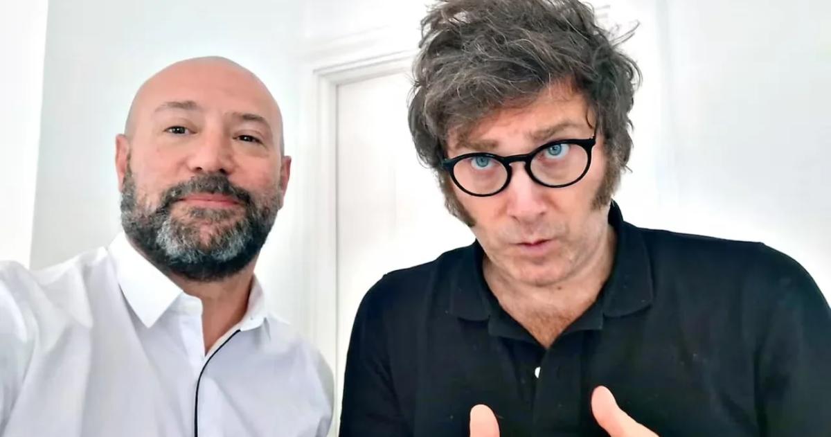 Diego Spagnuolo y Javier Milei