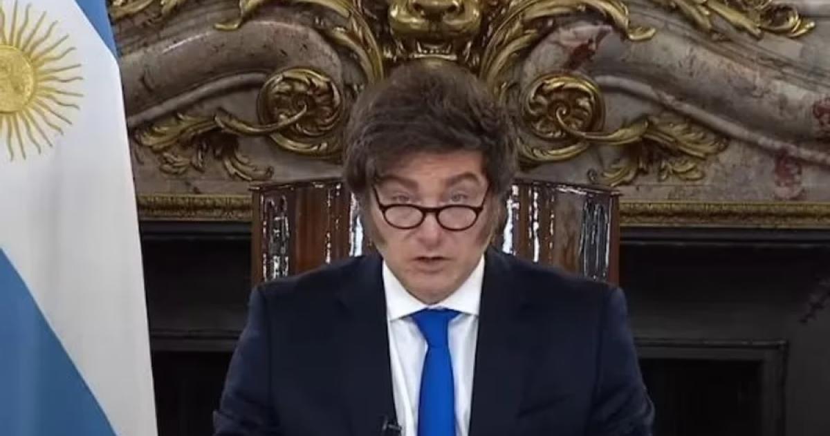 El presidente Javier Milei