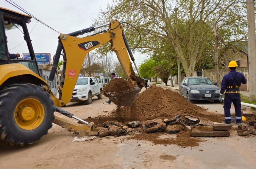La obra se realizó en la calle Entre Ríos entre Santa Fe y Spinetto