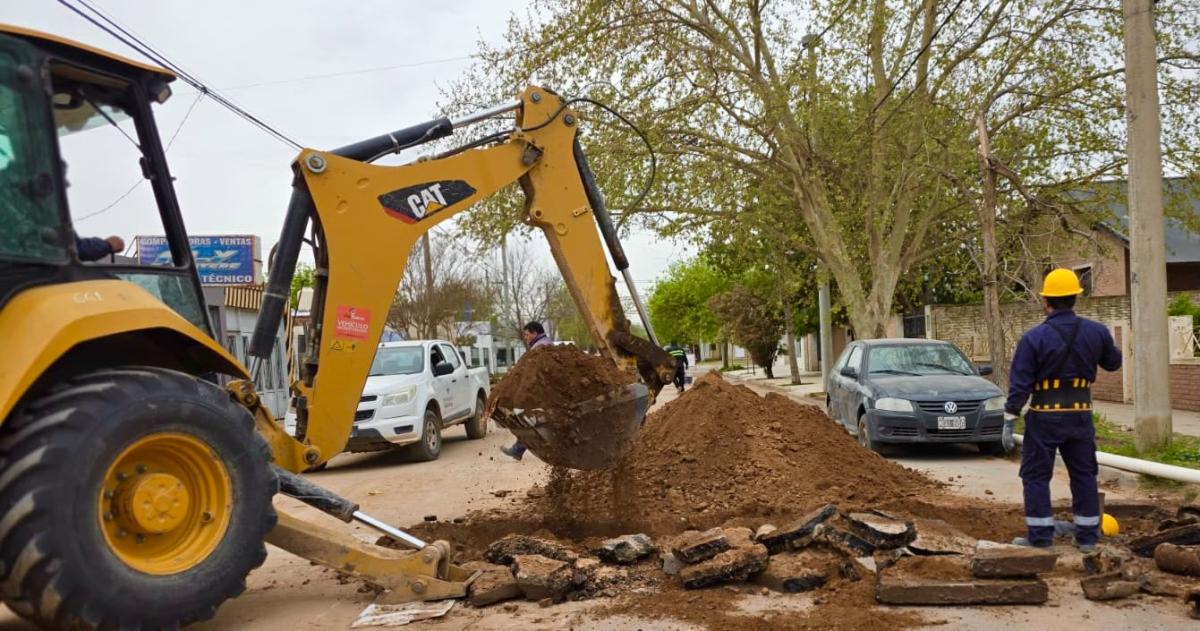La obra se realizó en la calle Entre Ríos entre Santa Fe y Spinetto