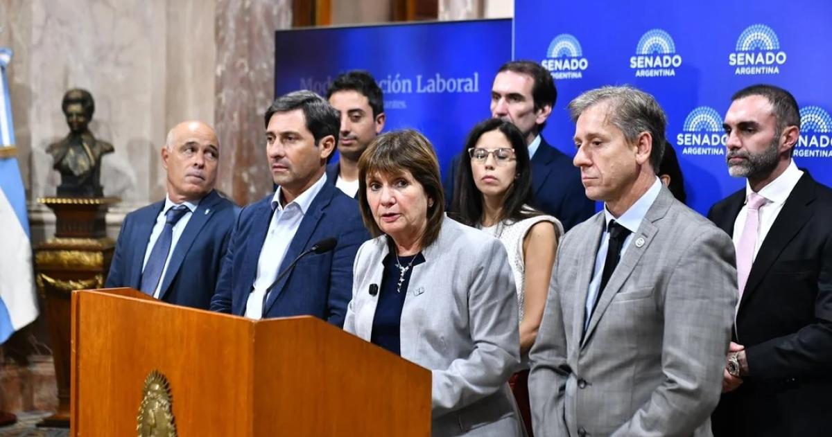 Bullrich junto a los senadores de bloques aliados