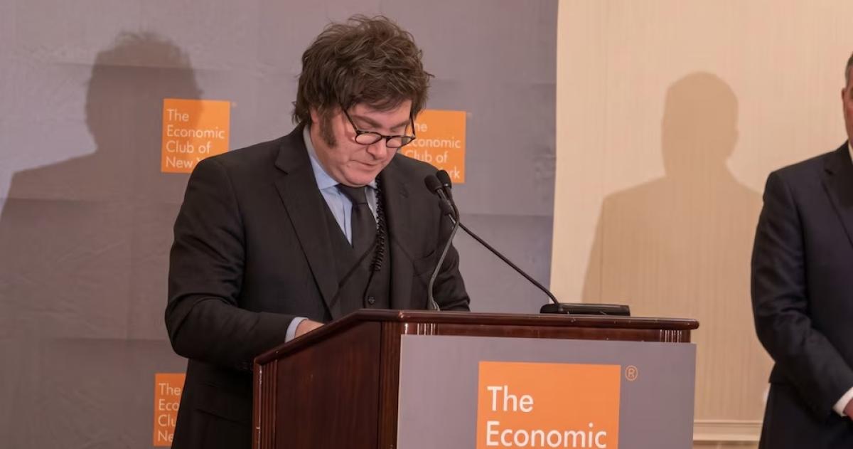 Javier Milei expuso enThe Economic Club (New York Estados Unidos)